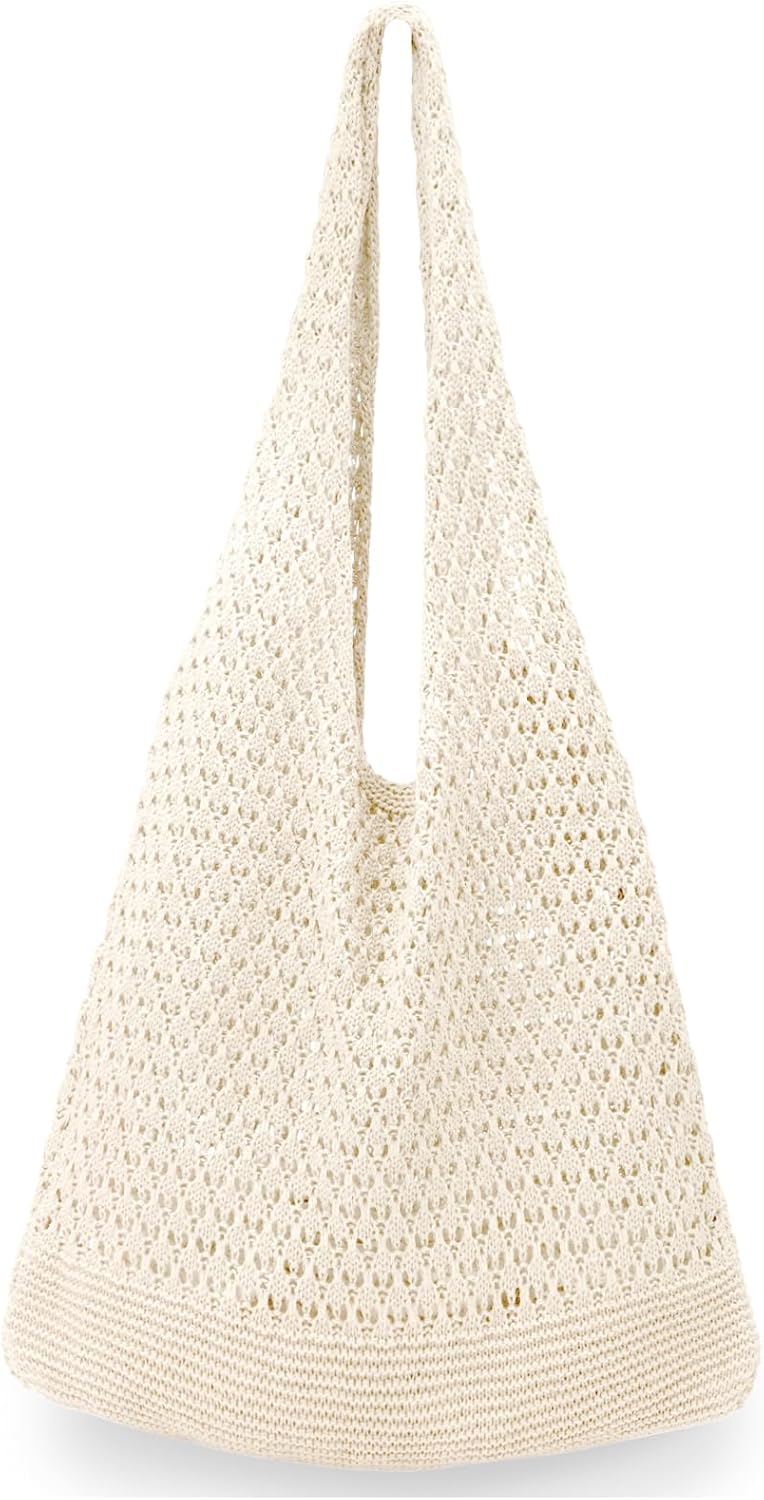 Hatisan Crochet Bags for Women - Summer Beach Tote, Aesthetic Hippie Knit Bag - Image 1